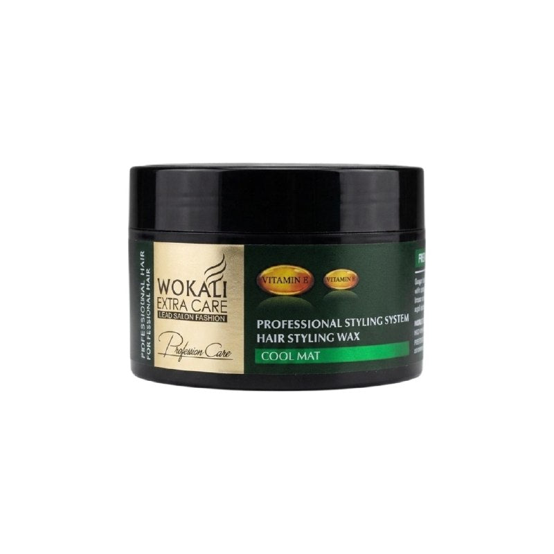 CERA PARA EL CABELLO DE FIJACION FUERTE Y ACABADO MATE COOL MAT WOKALI 150G