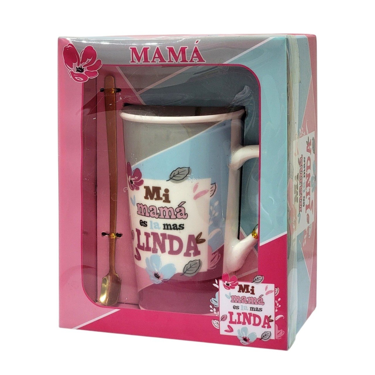 SET DE TAZA DE REGALO PARA MAMA CON CUCHARA DE LUJO