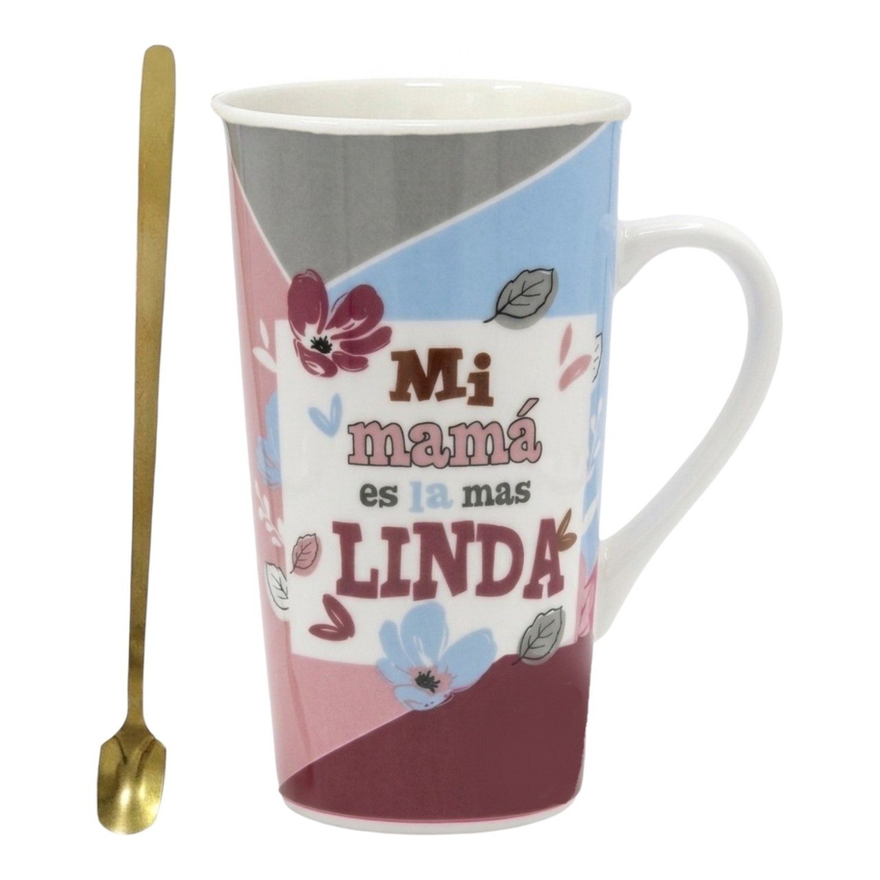 SET DE TAZA DE REGALO PARA MAMA CON CUCHARA DE LUJO