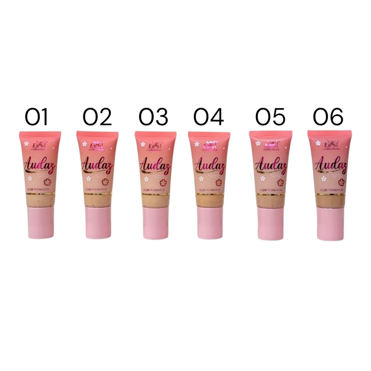 BASE DE ACABADO NATURAL CORRECTORA 6 TONOS AUDAZ ENGOL COLLECTIONS 40ML