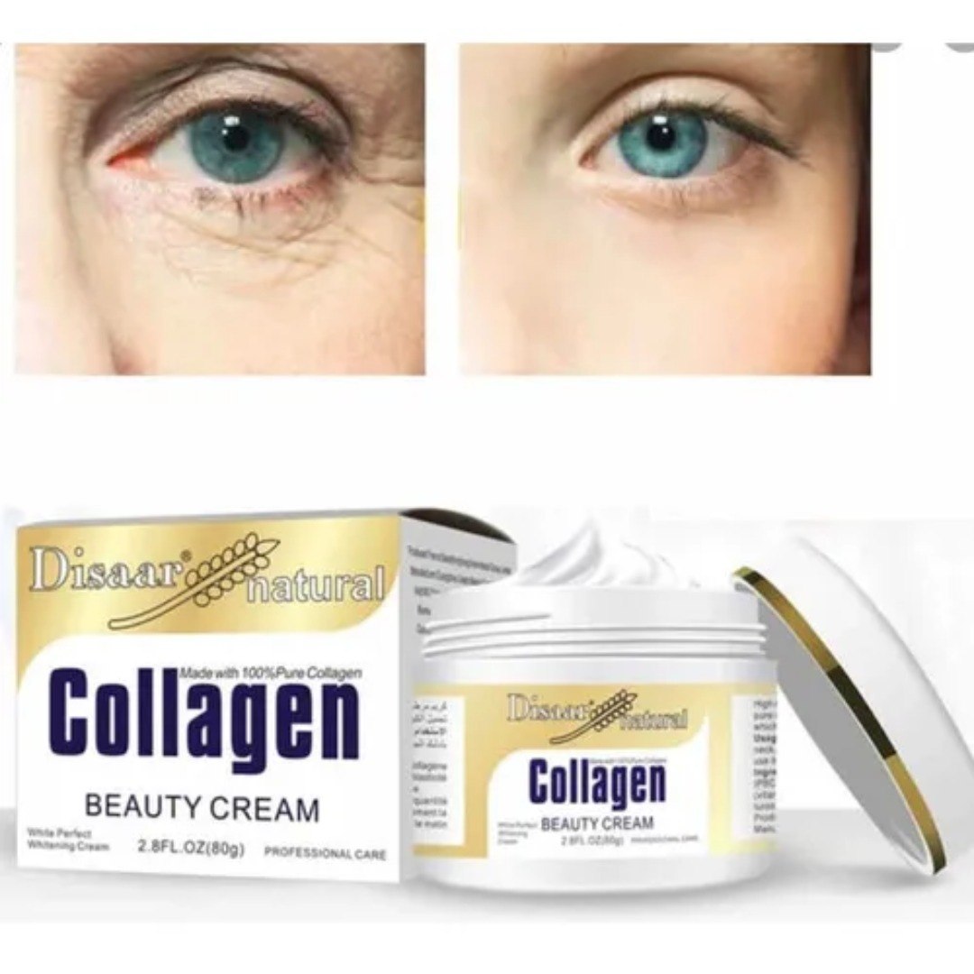 CREMA FACIAL HUMECTANTE ANTIENVEJECIMIENTO CON COLAGENO 100% PURO DISAAR 80G