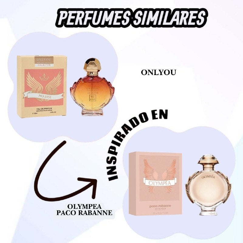 ONLYOU MINI PERFUME ECONOMICO EDP 30ML (M) (AROMA SIMILAR PACO RABANNE OLYMPEA)
