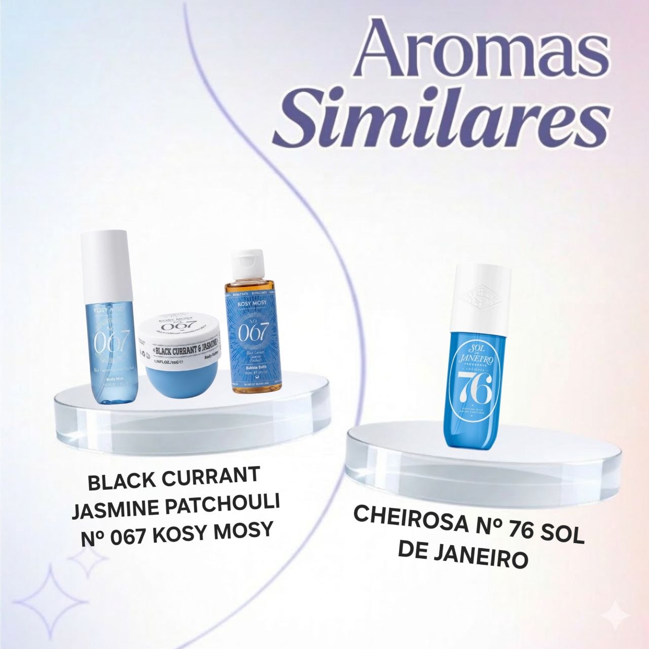 SET DE SPLASH KOSY MOSY BLACK CURRANT JASMINE PATCHOULI Nº 067 SPLASH 100ML CREMA CORPORAL 50G BAÑO DE BURBUJAS 60ML (M) (AROMA SIMILAR A SOL DE JANEIRO CHEIROSA Nº76)