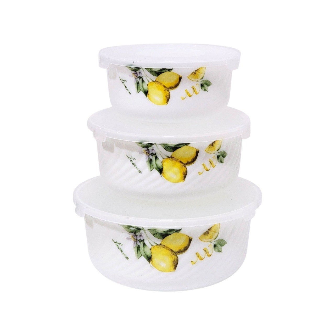 SET DE TAZONES ENSALADERAS DE CRISTAL MULTIFIFUNCIONALES RESISTENTES 3PCS GUPAN DESIGN