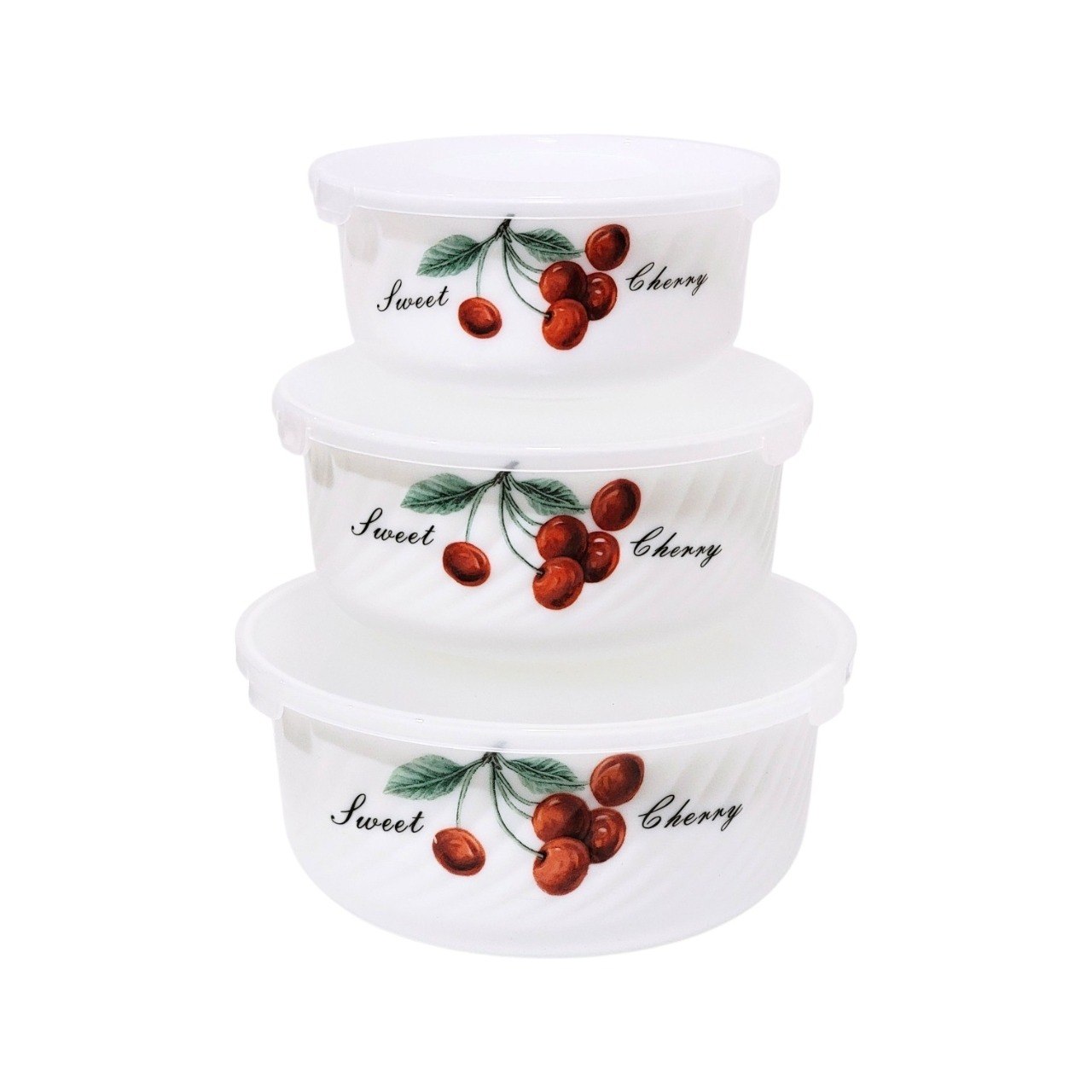 SET DE TAZONES ENSALADERAS DE CRISTAL MULTIFIFUNCIONALES RESISTENTES 3PCS GUPAN DESIGN