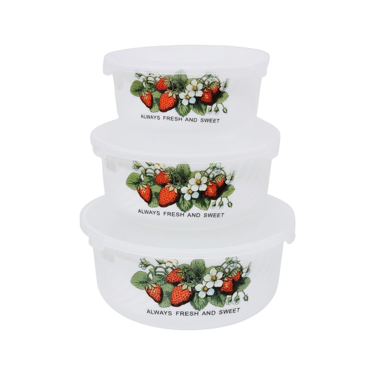 SET DE TAZONES ENSALADERAS DE CRISTAL MULTIFIFUNCIONALES RESISTENTES 3PCS GUPAN DESIGN