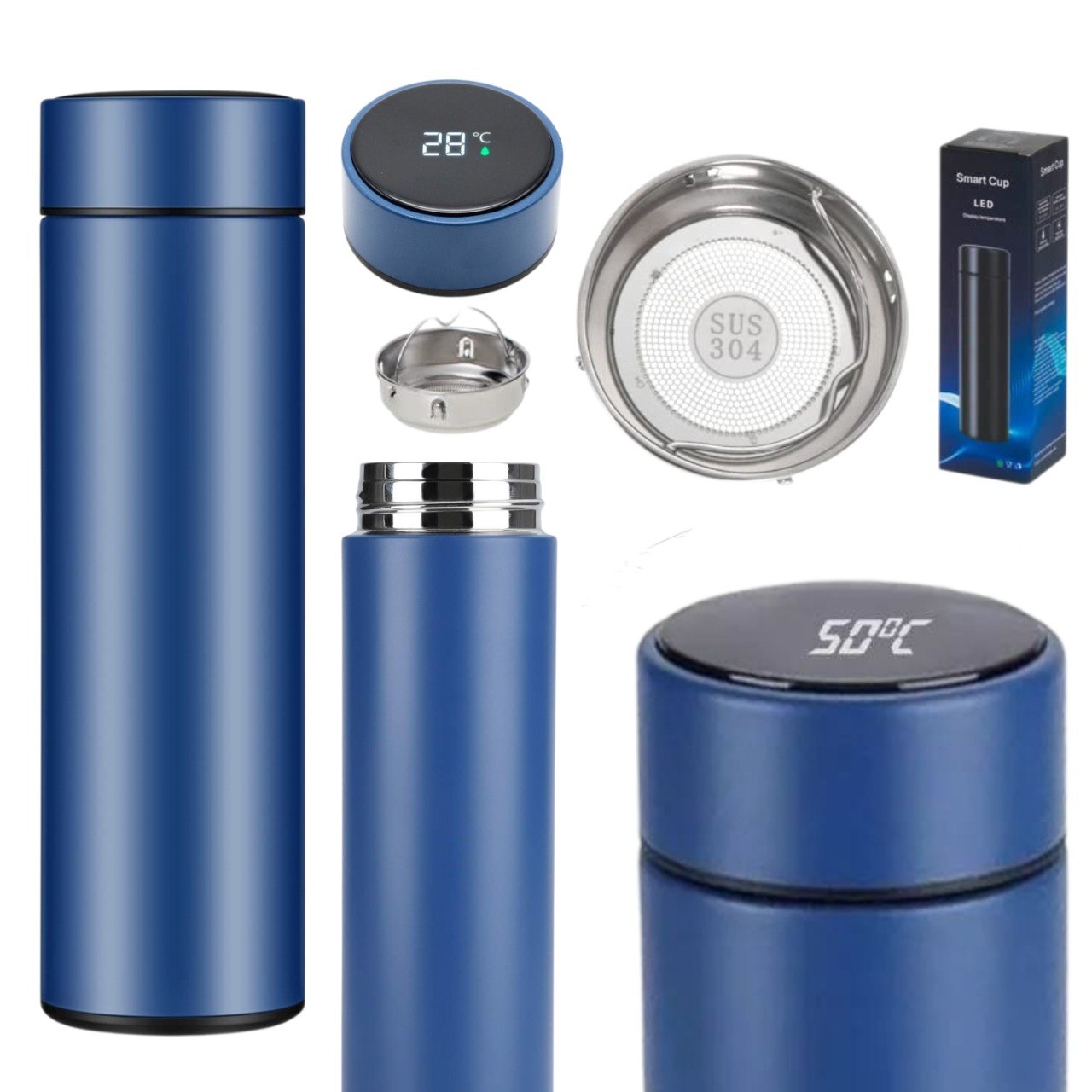 VASO TERMICO INTELIGENTE CON PANTALLA LED SMART CUP 500ML