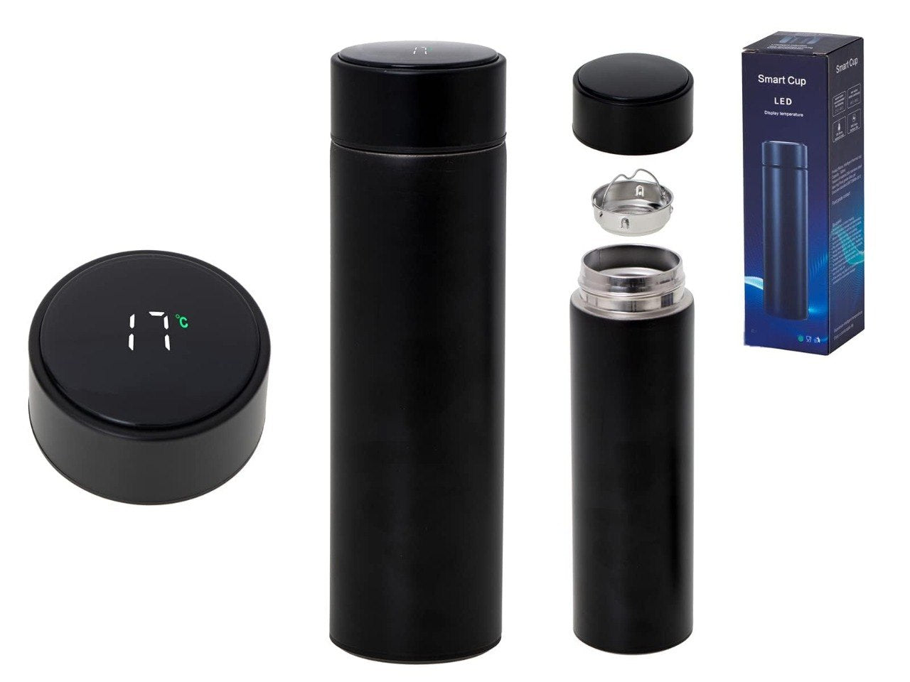 VASO TERMICO INTELIGENTE CON PANTALLA LED SMART CUP 500ML