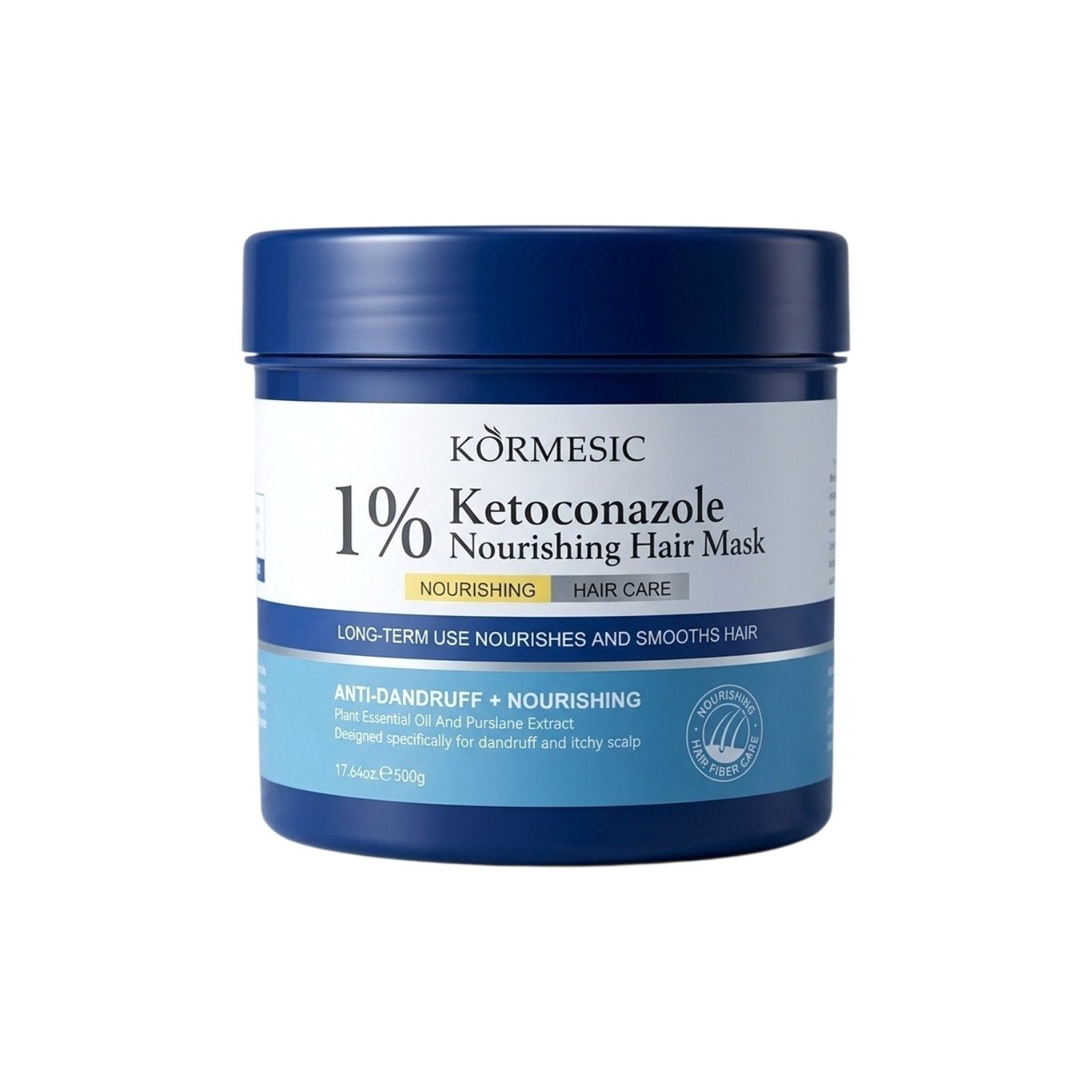 MASCARILLA PARA EL CABELLO NUTRITIVA CON 1% DE KETOCONAZOL KORMESIC 500G