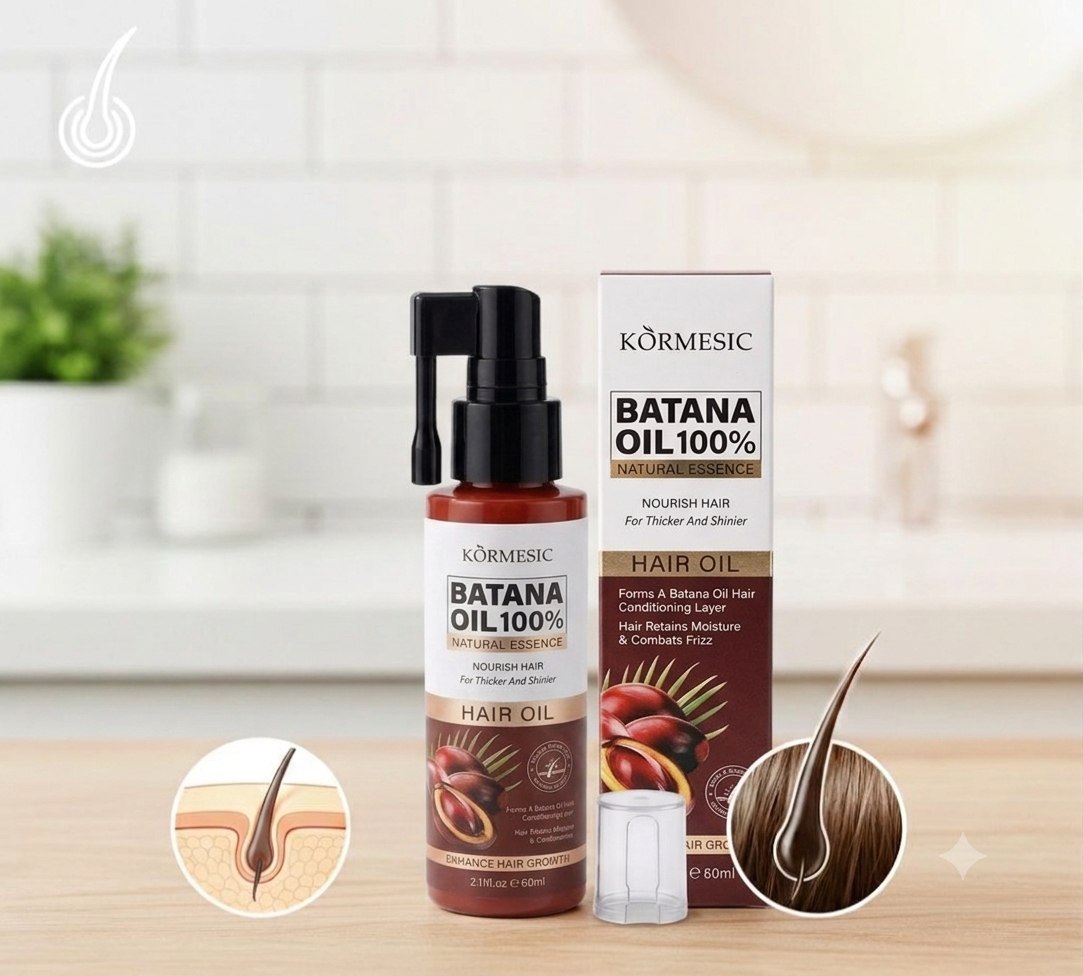 ACEITE PARA EL CABELLO DE BATANA ANTICAIDA REPARADOR KORMESIC 60ML