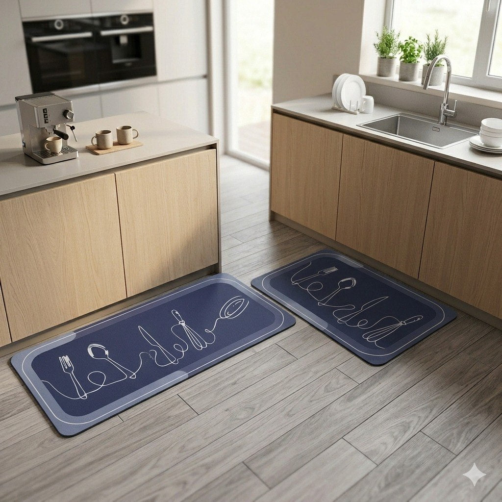 ALFOMBRA ANTIDESLIZANTE DE DIATOMITA 2PCS JIAERMEI