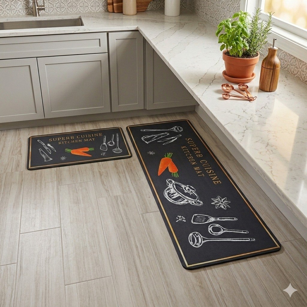 ALFOMBRA ANTIDESLIZANTE DE DIATOMITA 2PCS JIAERMEI