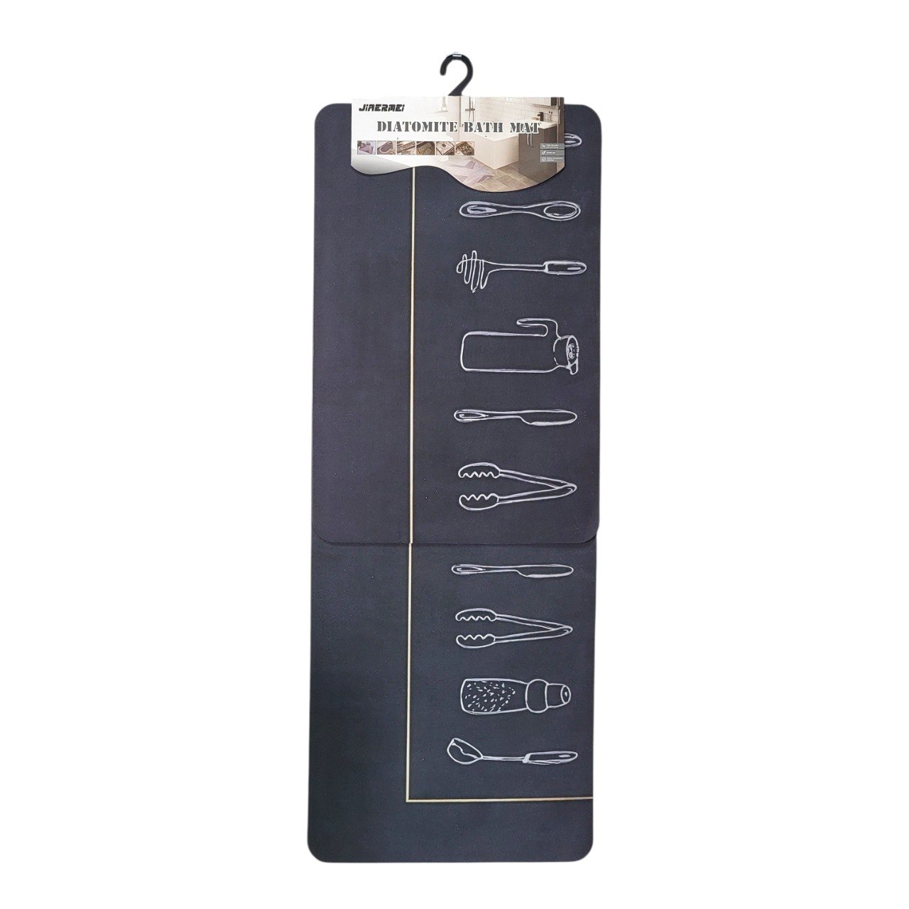 ALFOMBRA ANTIDESLIZANTE DE DIATOMITA 2PCS JIAERMEI