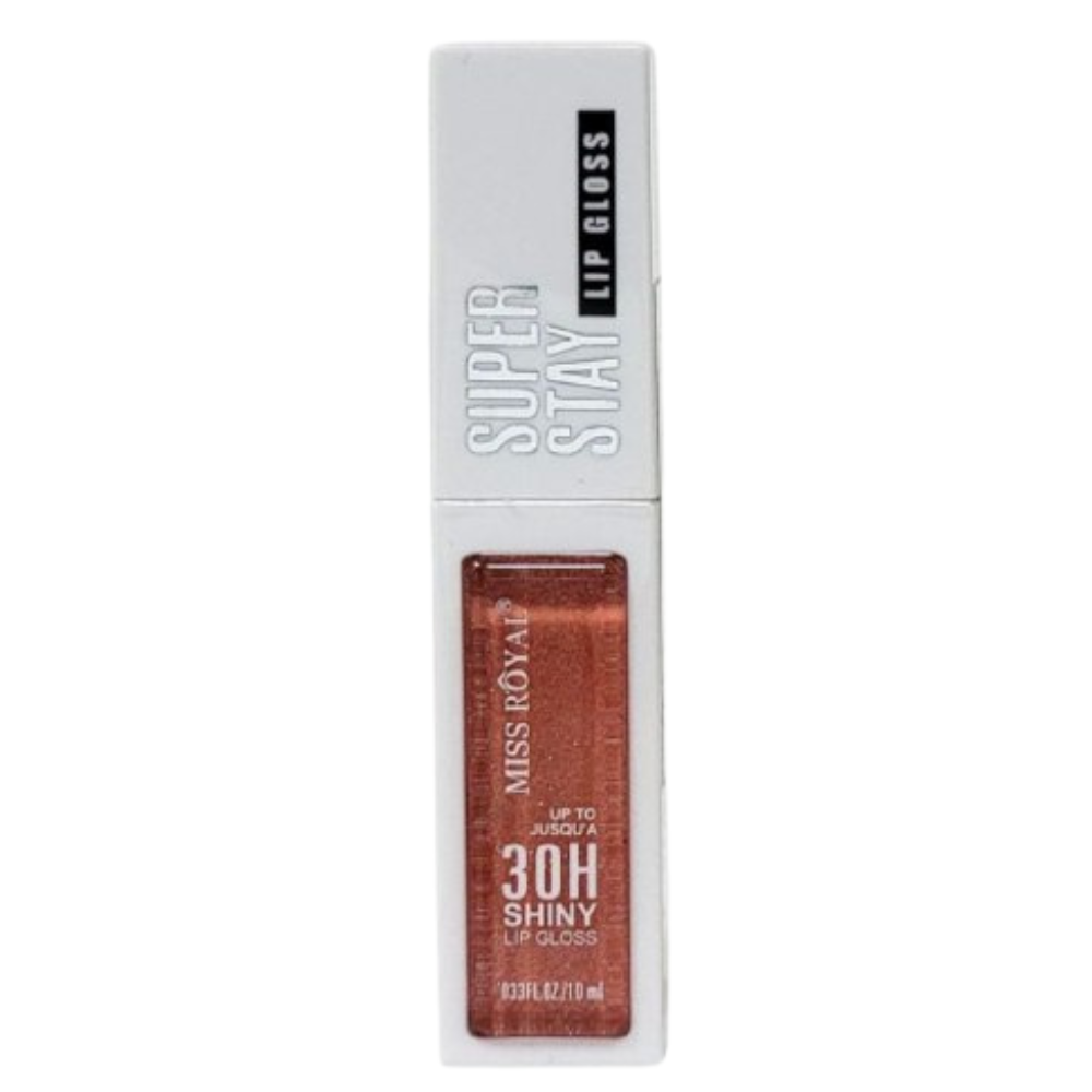 BRILLO LABIAL DUPE DE MAYBELLIN DE LARAGA DURACION SUPER STAY 30H MISS ROYAL 10ML