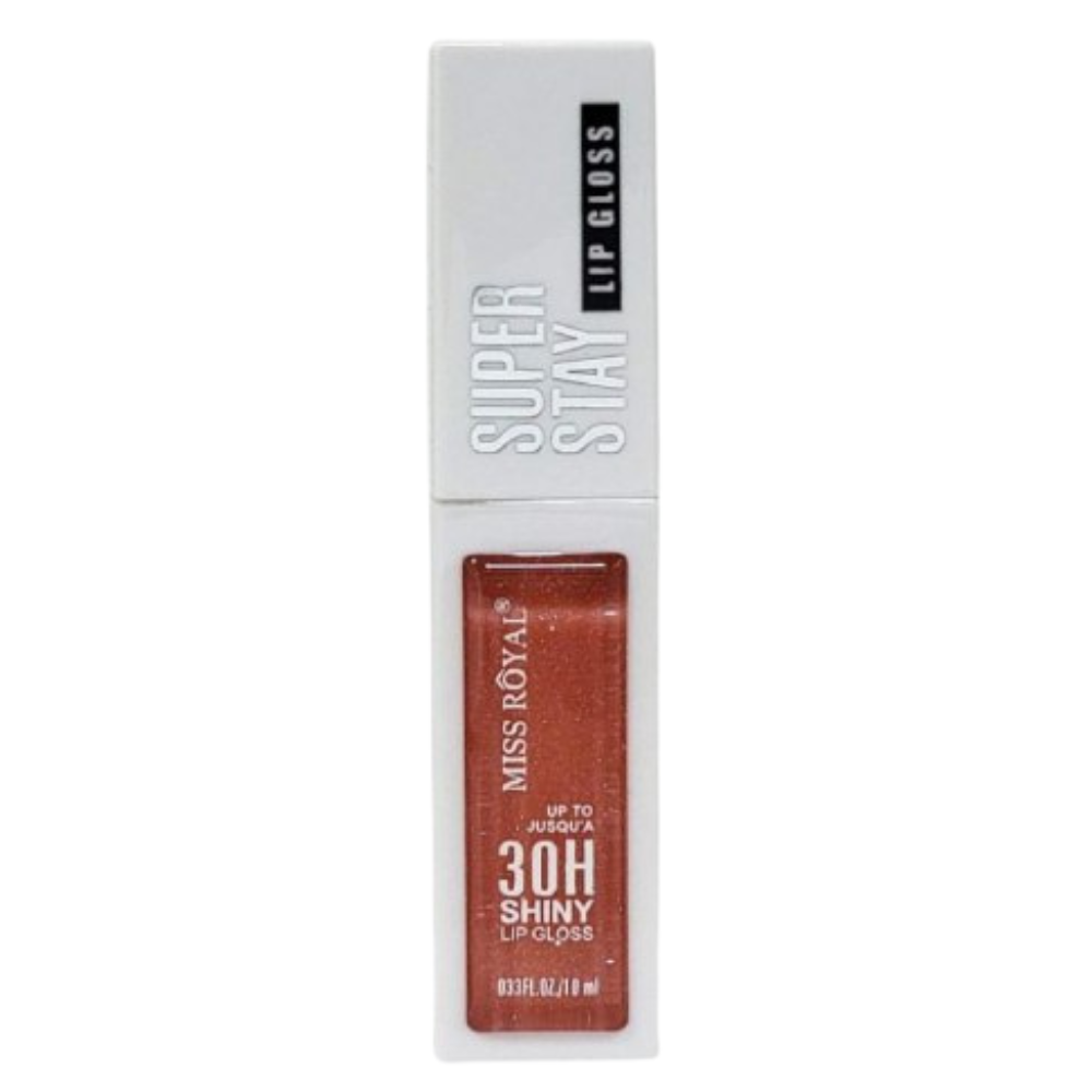 BRILLO LABIAL DUPE DE MAYBELLIN DE LARAGA DURACION SUPER STAY 30H MISS ROYAL 10ML