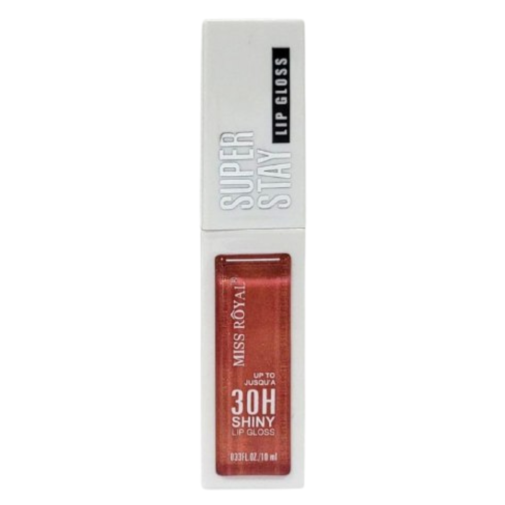 BRILLO LABIAL DUPE DE MAYBELLIN DE LARAGA DURACION SUPER STAY 30H MISS ROYAL 10ML