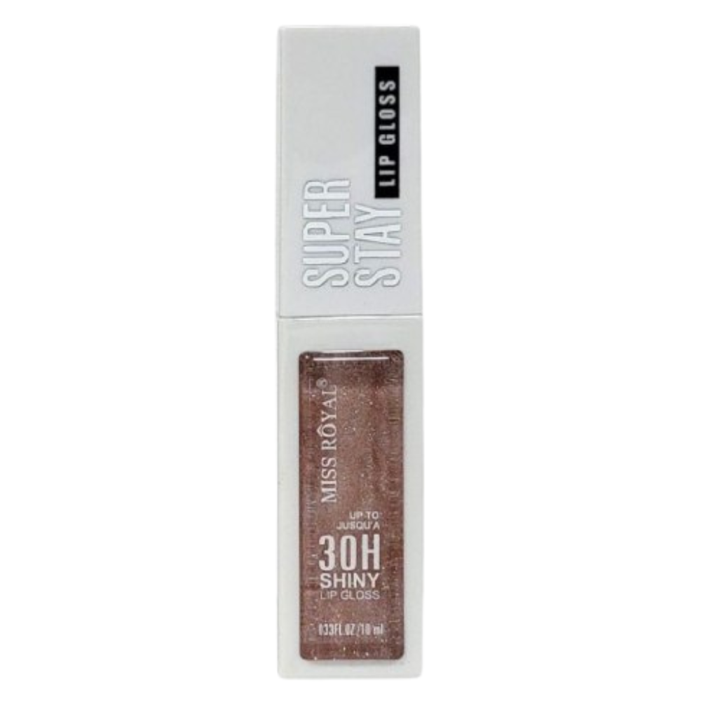 BRILLO LABIAL DUPE DE MAYBELLIN DE LARAGA DURACION SUPER STAY 30H MISS ROYAL 10ML
