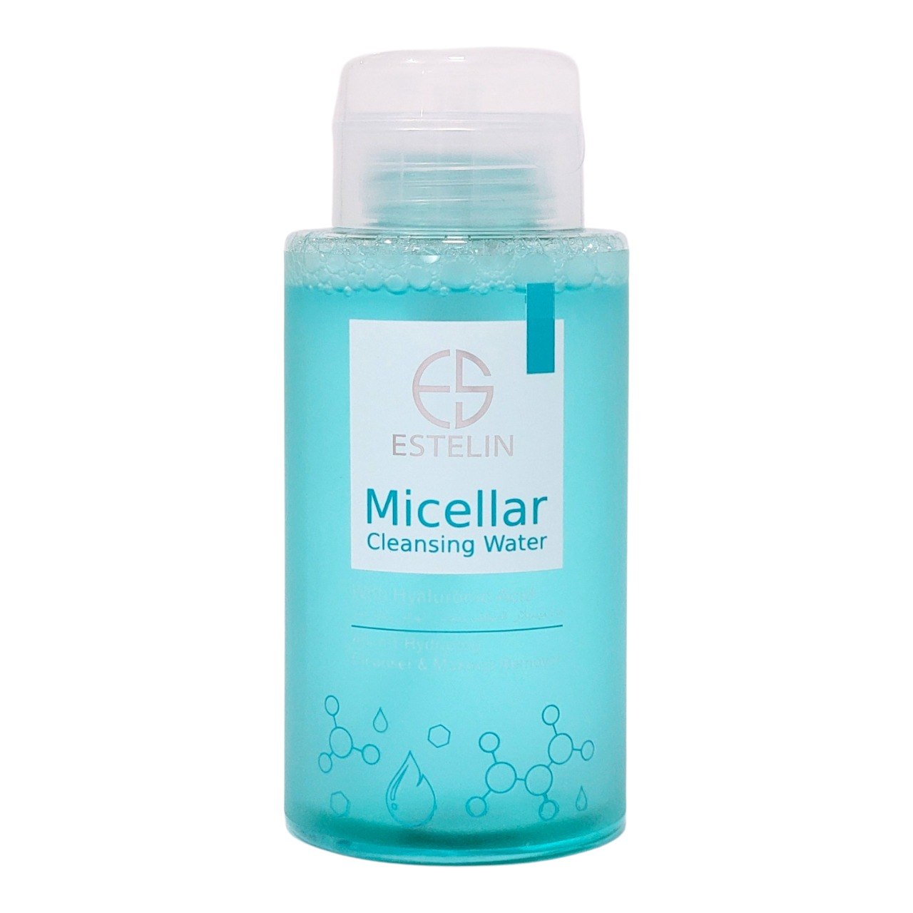 AGUA MICELAR LIMPIADORA E HIDRATANTE CON ACIDO HIALURONICO ESTELIN 300ML