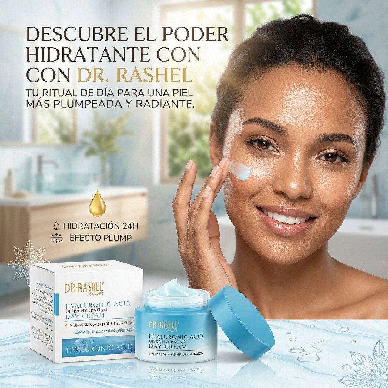 CREMA FACIAL DE DIA HIDRATANTE CON ACIDO HIALURONICO DR RASHEL 50G