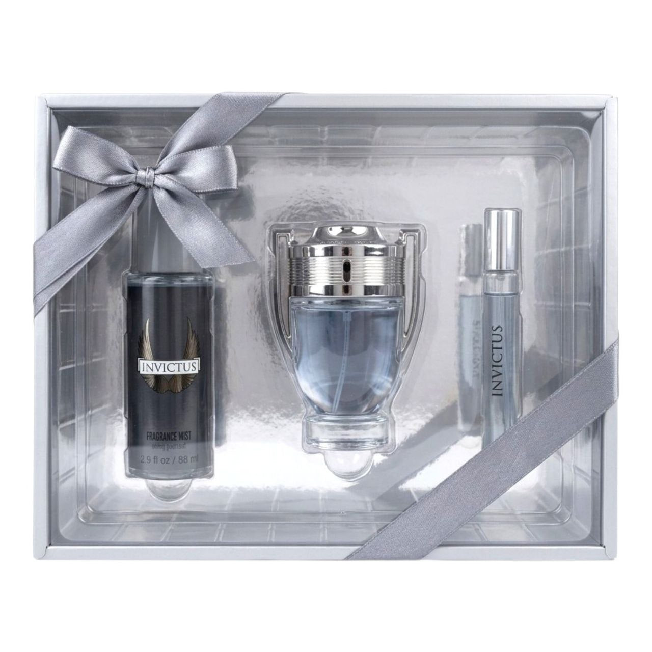 SET MYSTICAL INVICTUS EDP 50ML EDP 10ML SPLASH 88ML (H) (AROMA SIMILAR PACO RABANNE INVICTUS)