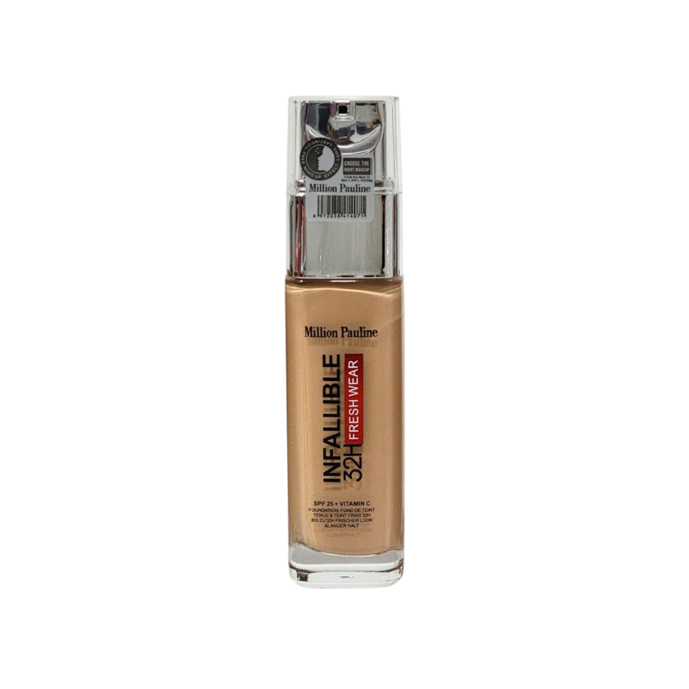 BASE LIQUIDA DUPE DE LOREAL CON VITAMINA C SPF 25+ MILLION PAULINE 30G