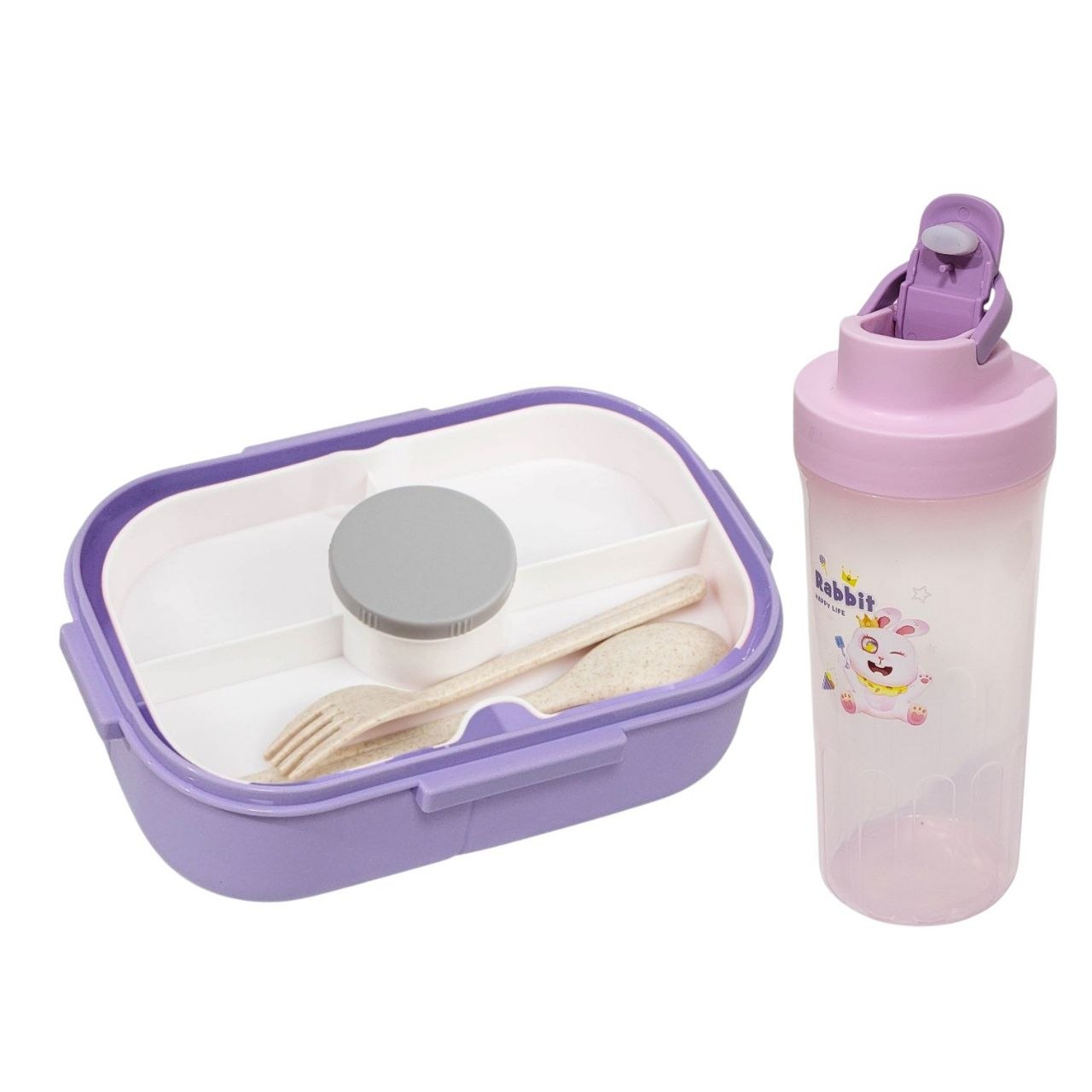SET DE RECIPIENTE PANA PARA ALIMENTOS INFANTIL CON BOTE Y CUBIERTOS