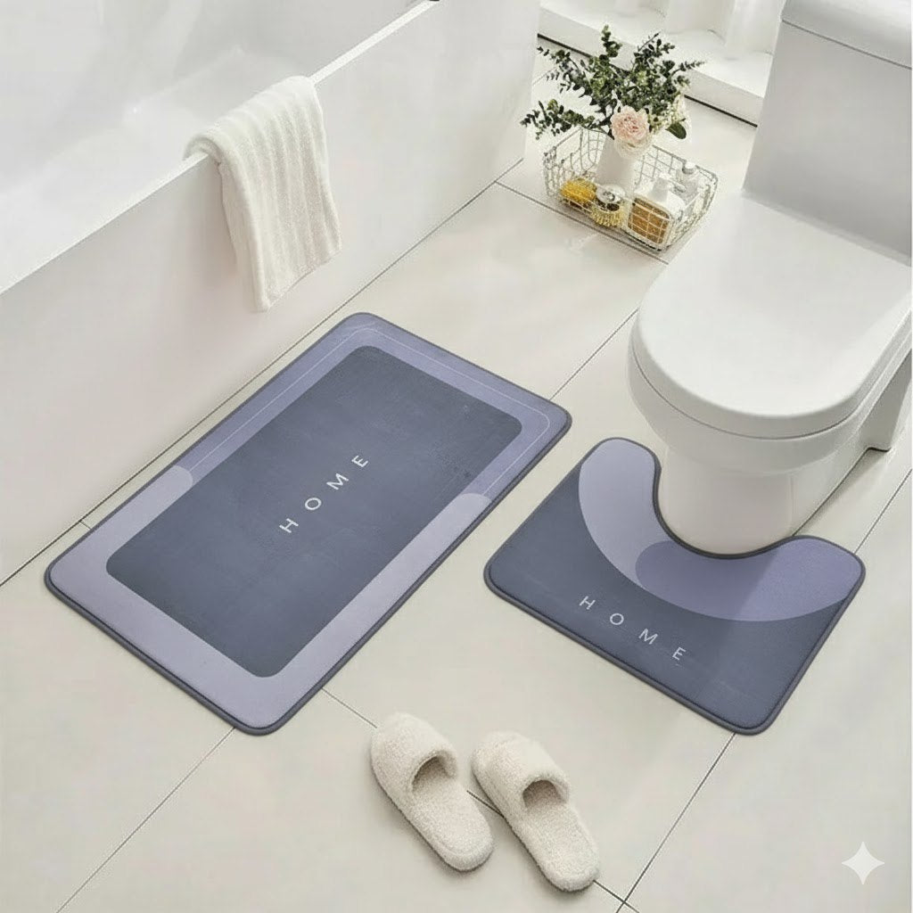 ALFOMBRA DE BAÑO ANTIDESLIZANTE DE DIATOMITA 2PCS JIAERMEI