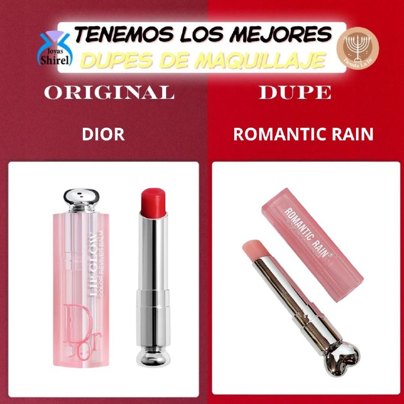 BALSAMO LABIAL ROMANTIC RAIN (DUPE DIOR LIP GLOW ADDICT)