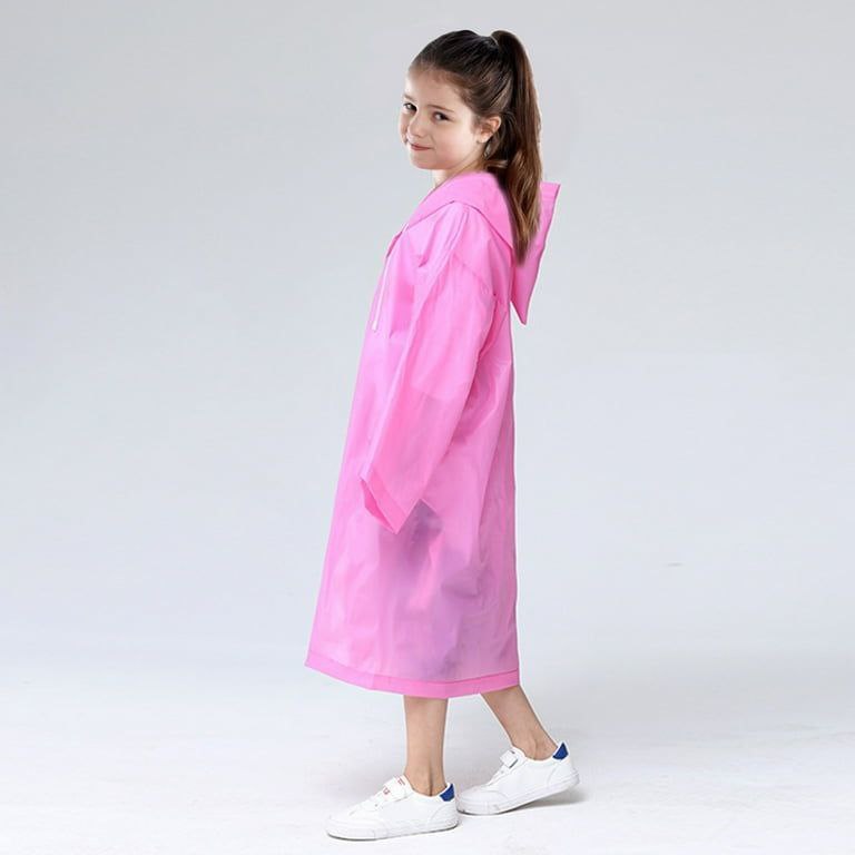 CAPOTE LARGO PARA LLUVIA PARA NIÑOS DE MATERIAL EVA IMPERNEABLE