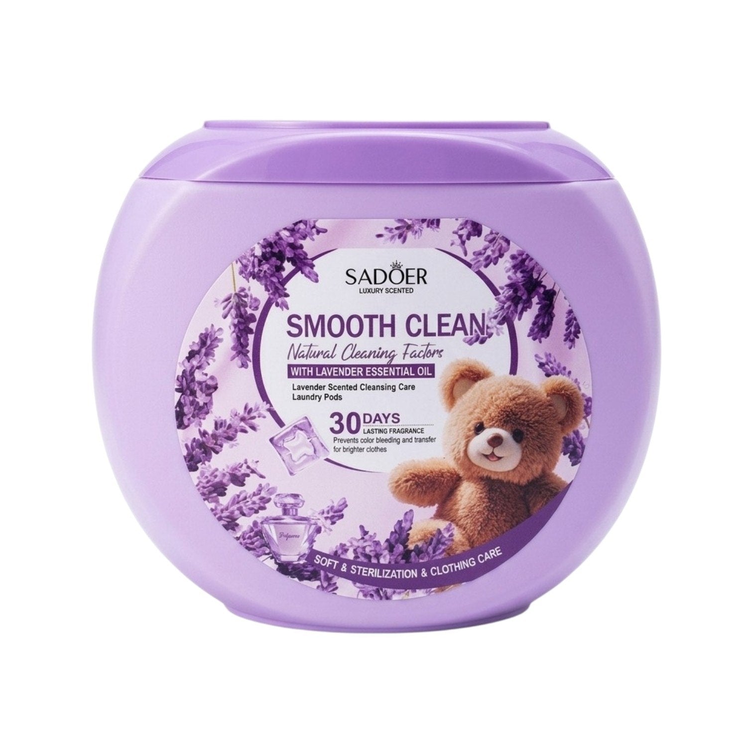 DETERGENTE EN CAPSULAS ANTIBACTERIAL CON AROMA A LAVANDA 36UND SADOER