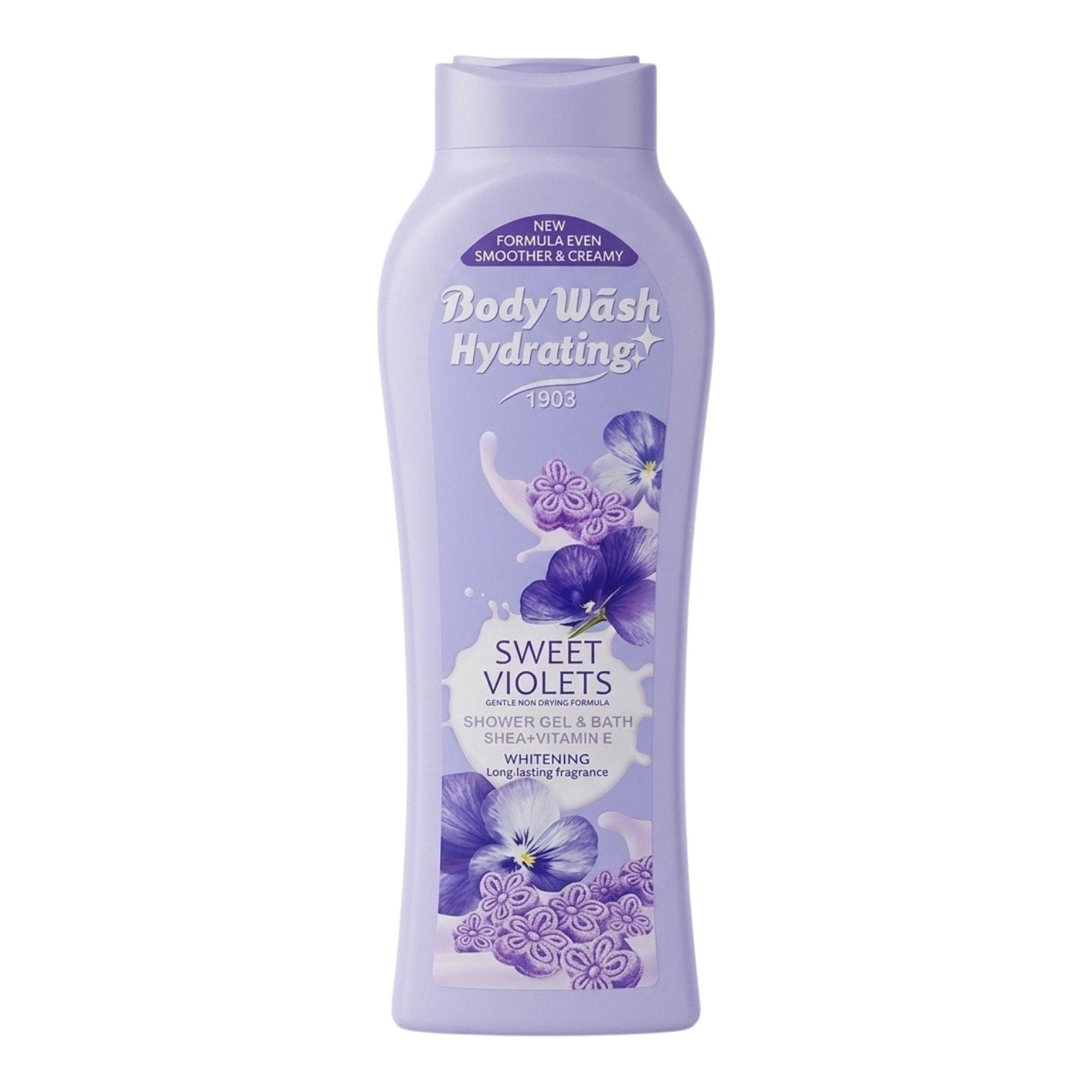 GEL DE DUCHA HIDRATANTE AROMA A VIOLETAS DULCES 650ML