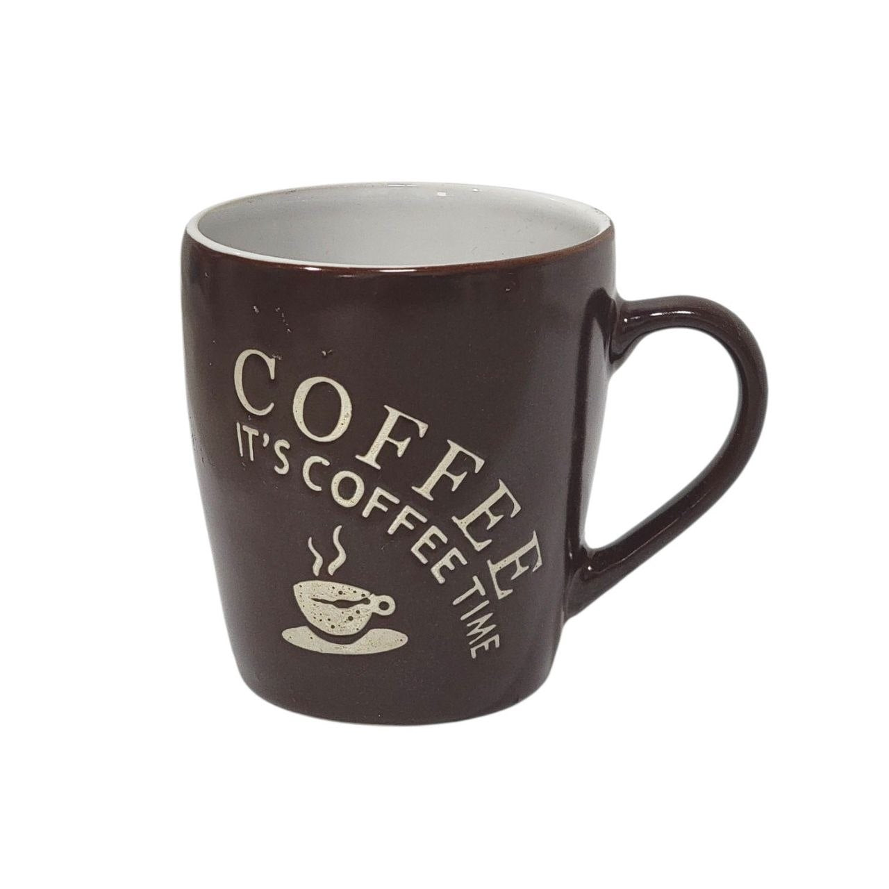 TAZA DE CERAMICA CON DISEÑO DE CAFE 8CM