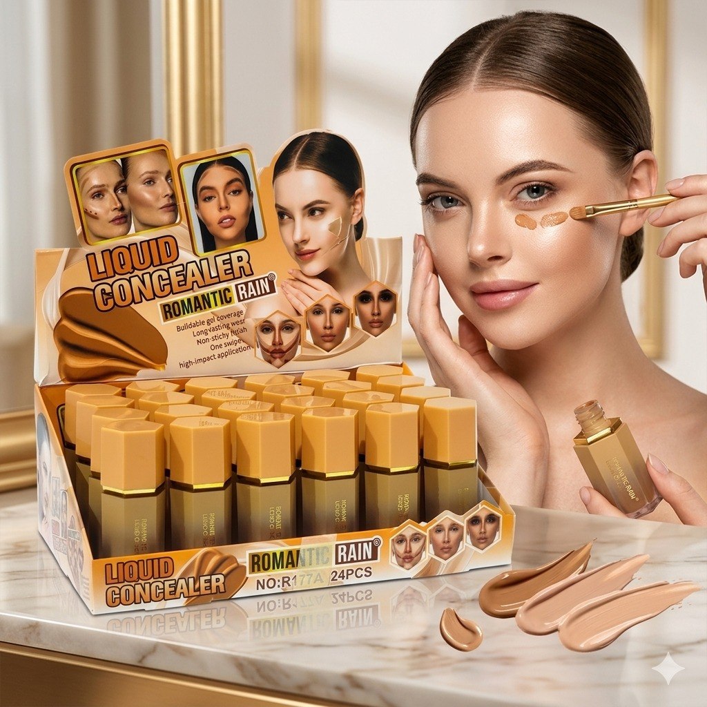 CORRECTOR LIQUIDO ACABADO CONSTRUIBLE NO PEGAJOSO 6 TONOS ROMANTIC RAIN