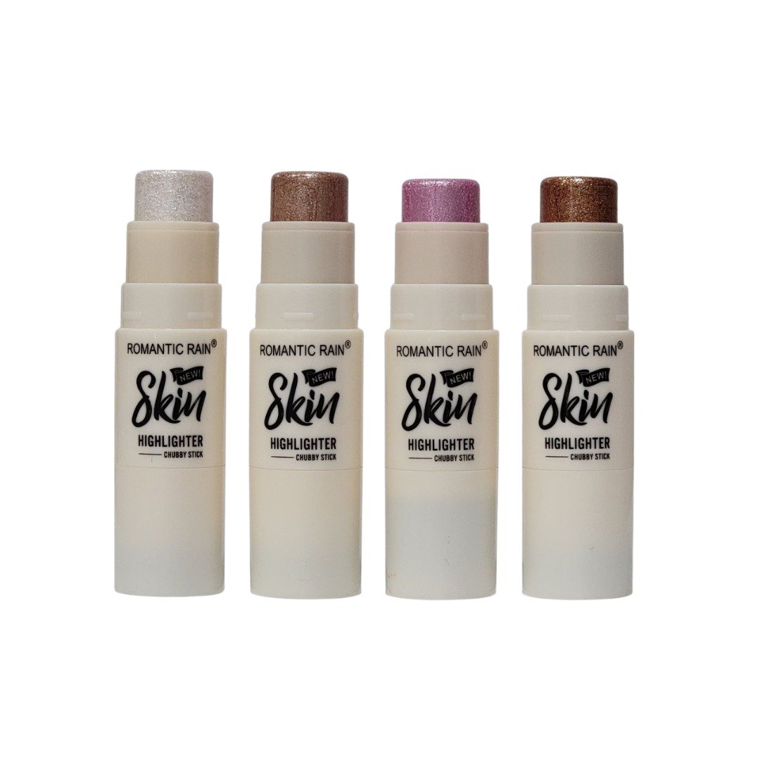 ILUMINADOR EN BARRA DUPE DE ANASTASIA CON BROCHAS DIFUMADORA ROMANTIC RAIN