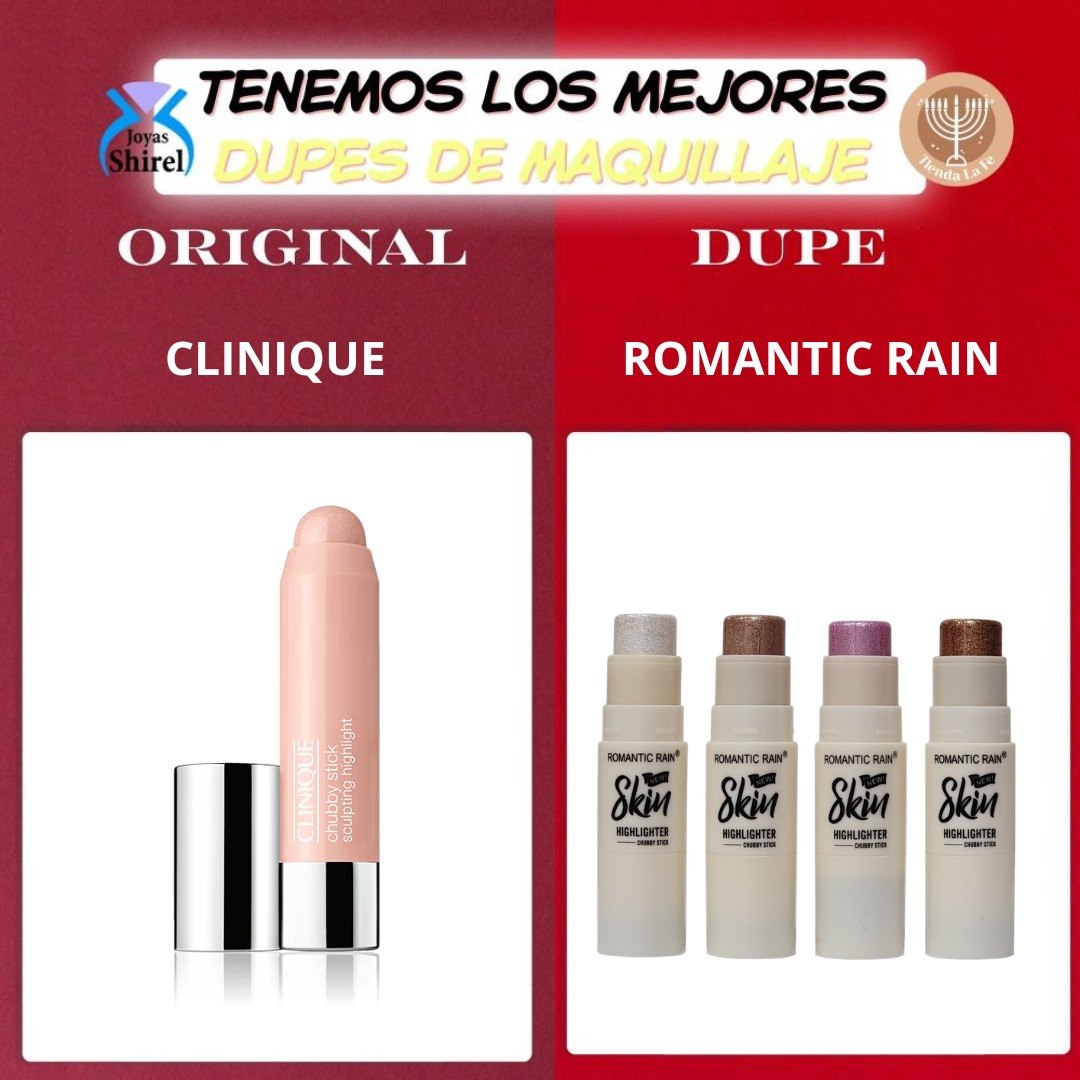 ILUMINADOR EN BARRA DUPE DE ANASTASIA CON BROCHAS DIFUMADORA ROMANTIC RAIN