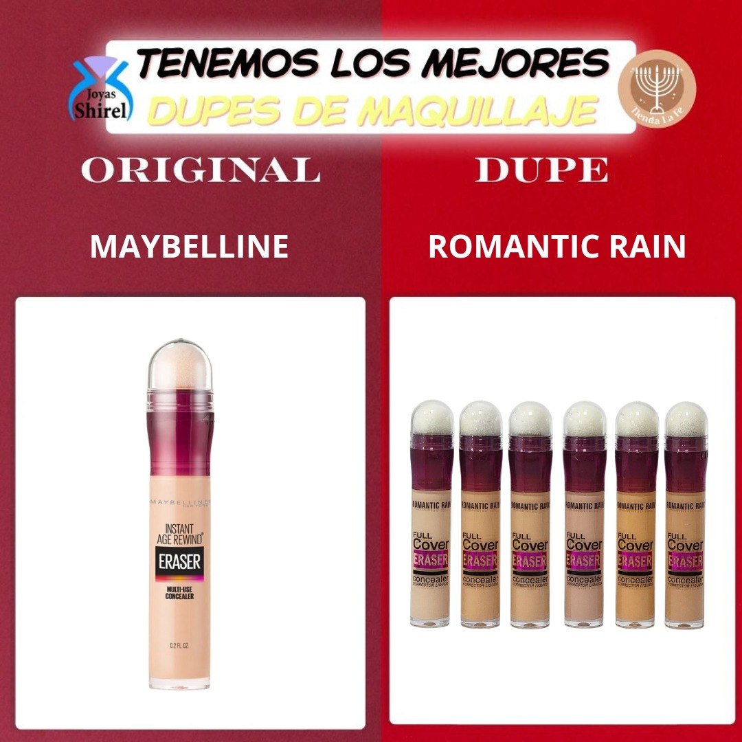 CORRECTOR LIQUIDO DUPE DE MAYBELLINE PERFECCIONADOR 6 TONOS ROMANTIC RAIN