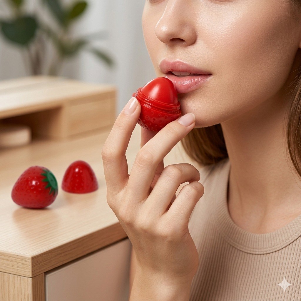 BALSAMO LABIAL HIDRATANTE EN FORMA DE FRESA SIYIPING