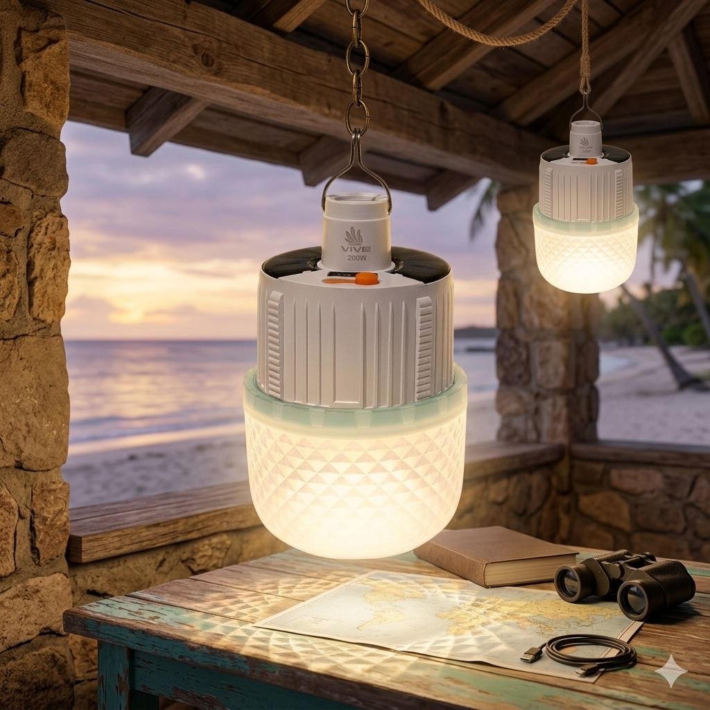 LAMPARA LED RECARGABLE DE EMERGENCIA TELESCOPICA VIVE