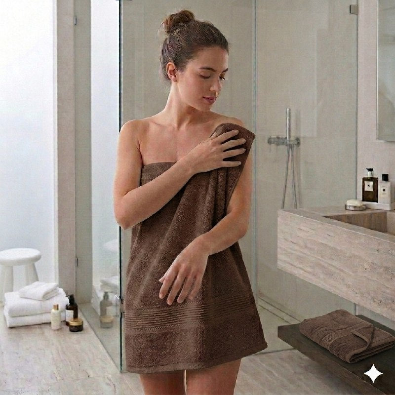 TOALLA PARA BAÑO DE CUERPO PREMIUM DE ALTA DENSIDAD 100% ALGODON SCARLETT CLASSICS 68X137CM