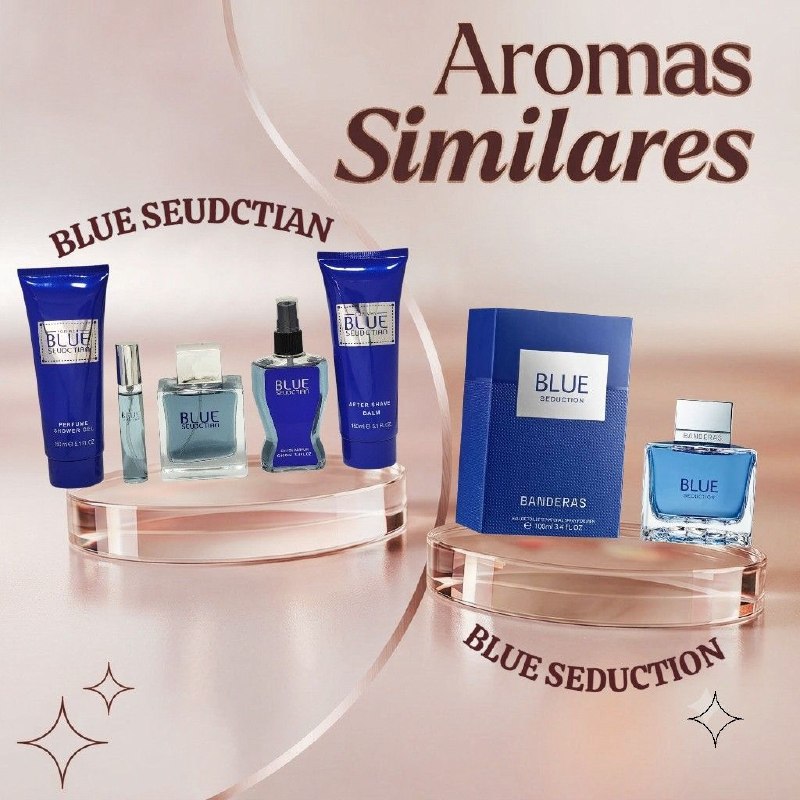 SET PERFUME ECONÓMICO ESTUCHE PARA CABALLERO BLUE SEUDCTIAN