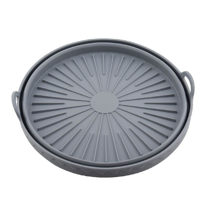 ORGANIZADOR RECIPIENTE MOLDE PLEGABLE DE SILICONA PARA HORNO O USAR EN FREIDORA DE AIRE, RESISTENTE A ALTAS TEMPERATURAS 4 COLORES