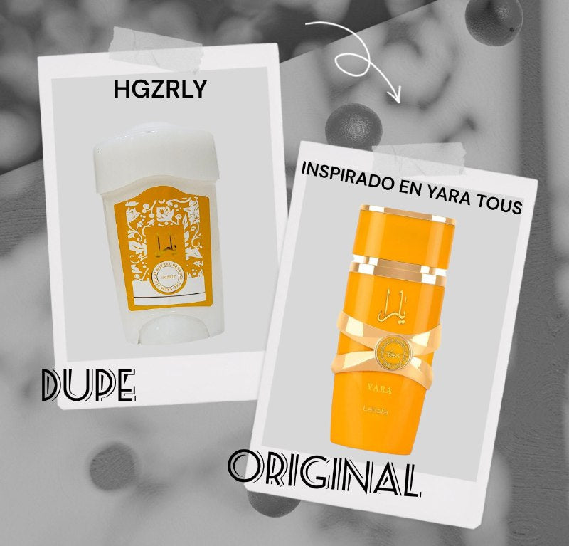 DESODORANTE EN BARRA HGZRLY 45G DUPE DE LATTAFA YARA TOUS