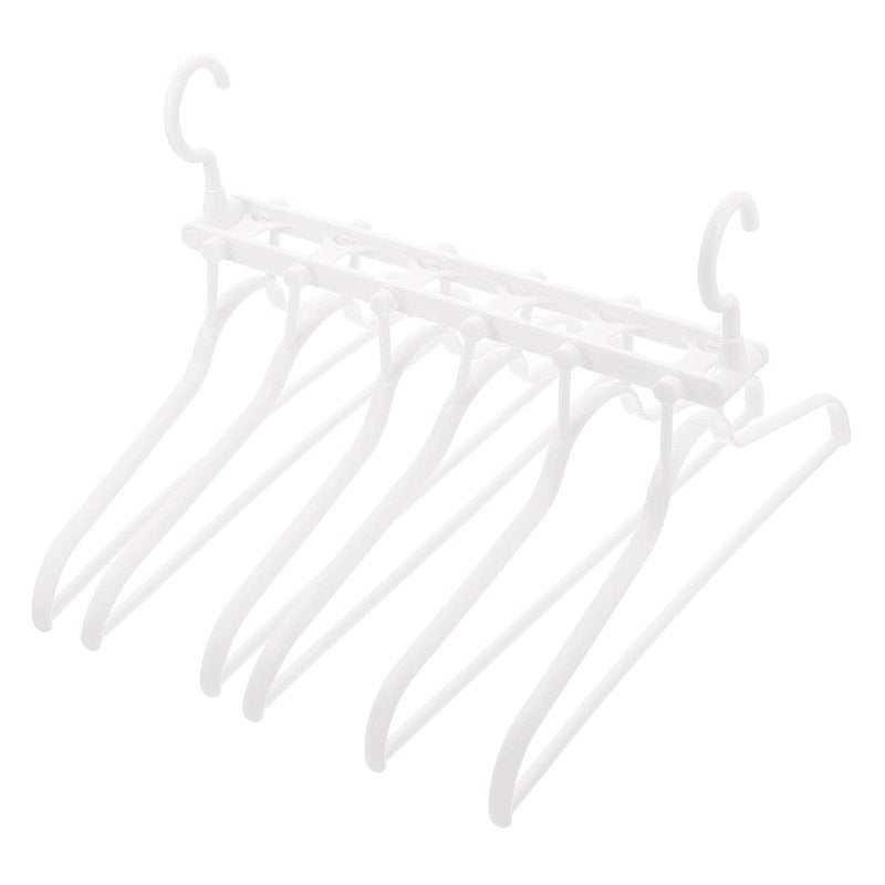 GANCHO ORGANIZADOR DE ROPA COLGADOR MULTIFUNCIONAL DE 6 ESPACIOS, ORGANIZA TU ARMARIO COMO NUNCA ANTES, DISEÑADO PARA MAXIMIZAR EL ESPACIO DE TU CLOSET