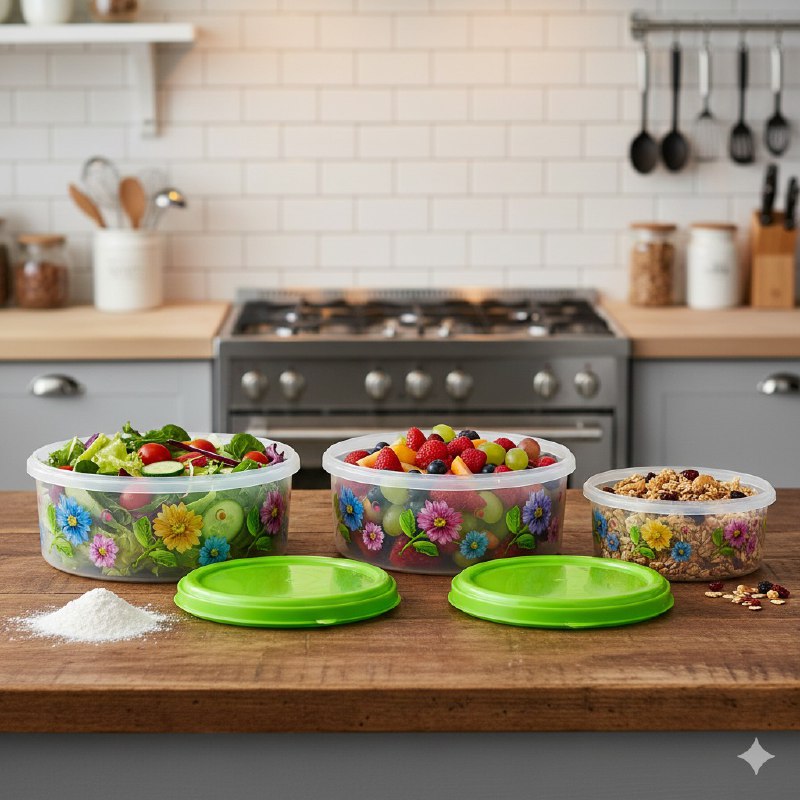 SET DE RECIPIENTES PANAS PARA ALIMENTOS 3UND 13X25C 11X23CM 10X20CM