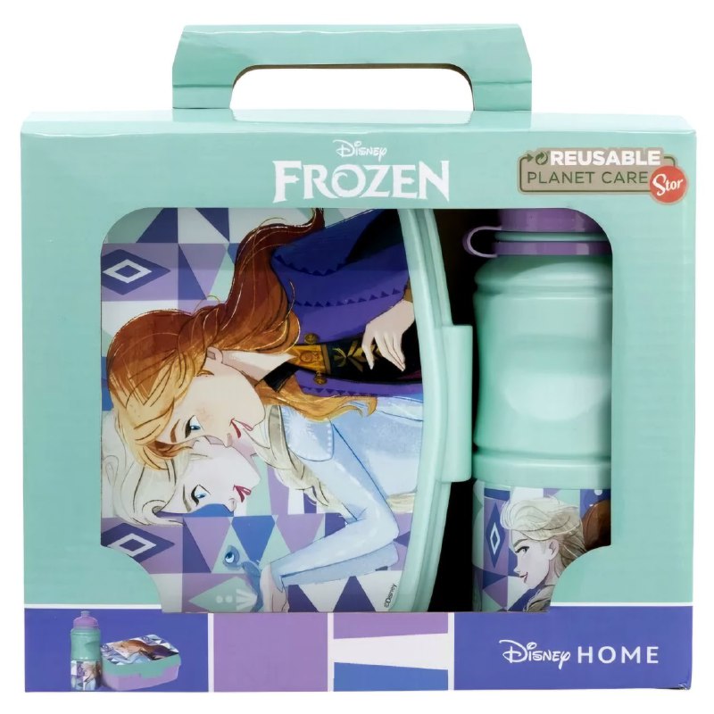 LONCHERA EN SET CON VASO DISNEY HOME MINNIE FROZEN
