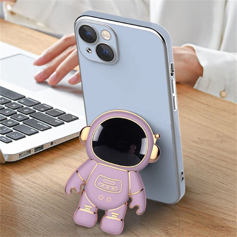SOPORTE PARA CELULAR DE ASTRONAUTA COLOR ROSADO