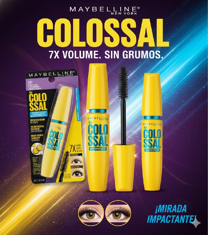 RIMEL IMPERMEABLE CON COLAGENO MAYBELLINE NEW YORK 240 8ML