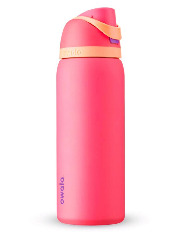 BOTE ORIGINAL TERMICO BOTELLA DE AGUA, AISLAMIENTO Y PAJILLA INCORPORADA, FACIL DE LIMPIAR, RESISTENTE A MANCHAS Y OLORES, 24H FRIO, 2 FORMAS DE BEBER OWALA 32OZ