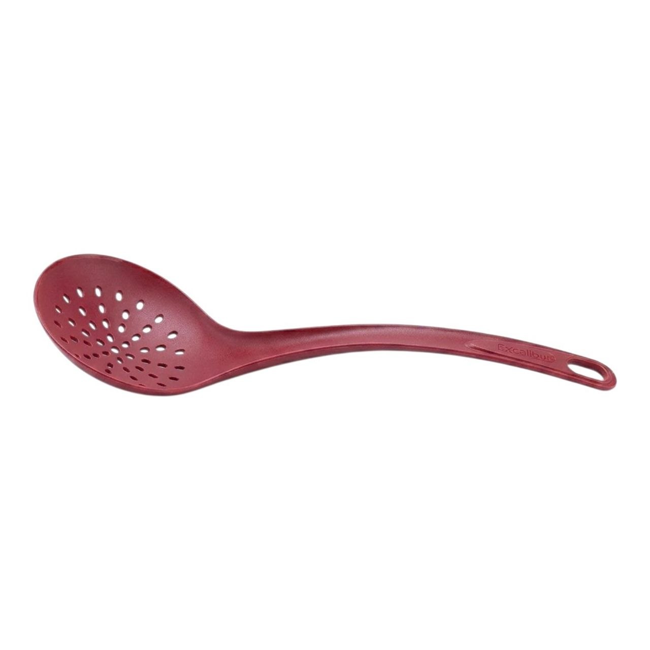 CUCHARA ESCURRIDORA ESPUMADORA DE NYLON RESISTENTE EXCALIBUR 32x12CM