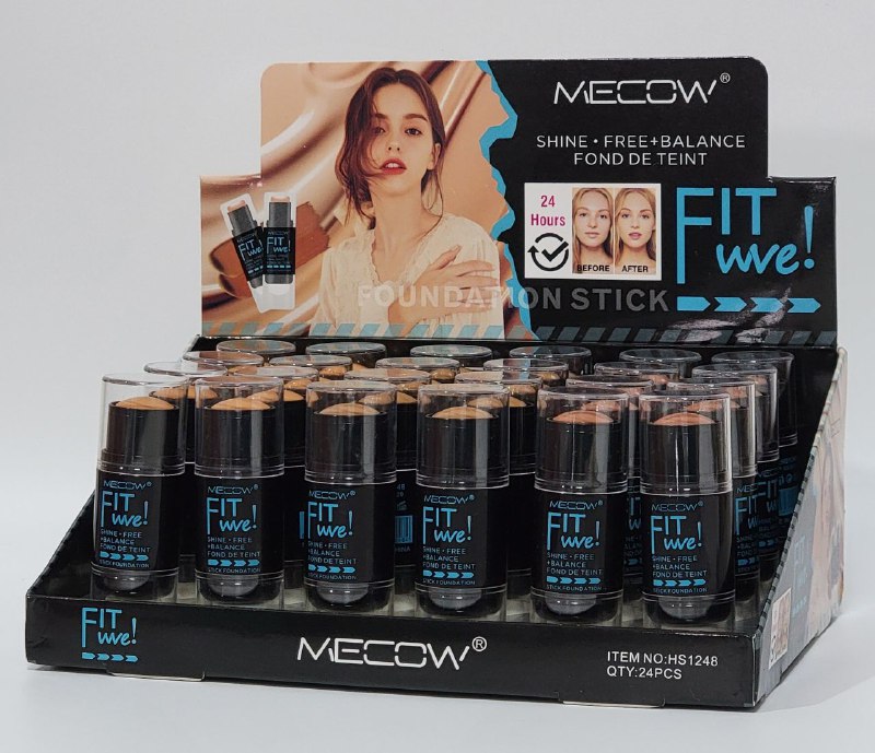 CONTORNO EN BARRA, DUPE MAYBELLINE FIT ME BRILLO LIBRE Y EQUILIBRIO, 3 TONOS MECOW FIT WVE